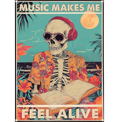 Skull Diamond Art Kits for Adults Funny Diamond Painting Kit for Beginner | Hippie Skeleton music 5D DIY Diamond Dots Full Drill Crafts for Gem Art Dot Art for Adults Home Wall Decor for Teens 12x16 in - color: DP03292
