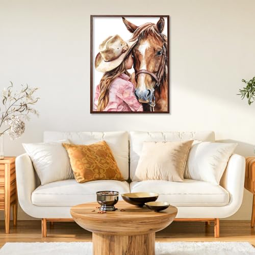 Paint by Numbers Kit for Adults, Horse DIY Painting Kit, 16x20 Inch - color: CYOP1P15