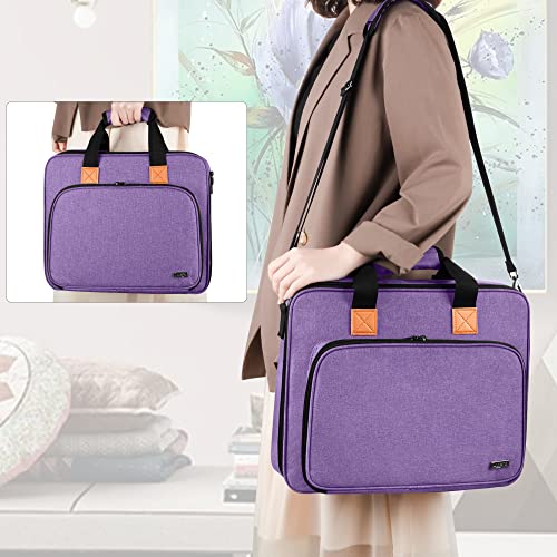 LUXJA Carrying Bag for A4 Light Pad and Diamond Painting Tools, Purple | Protective Case for Diamond Painting Light Box and Accessories, Bag Only - color: Purple