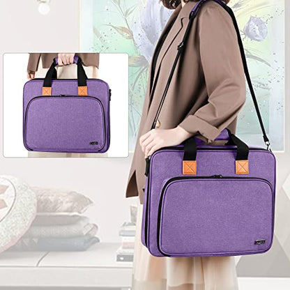 LUXJA Carrying Bag for A4 Light Pad and Diamond Painting Tools, Purple | Protective Case for Diamond Painting Light Box and Accessories, Bag Only - color: Purple
