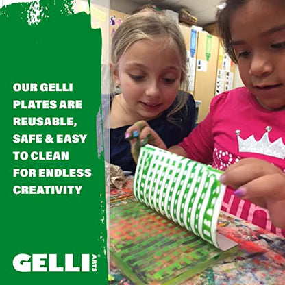 Gelli Arts 5" X 5" 10 Plates Gel Printing Plates - Gel Plate Class Pack, Reusable Printing Items, Printmaking Supplies for School, Clear Monoprinting, Items for Art Classes - size: 5" X 5"