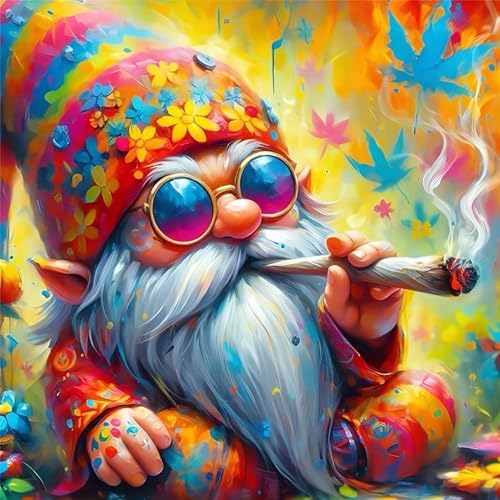 Ohhvvow Christmas Diamond Art Painting Kits for Adults, Full Drill Santa Claus Diamond Dots Paintings for Beginners 5D Round Diamonds Pictures Gem Art Painting Kits DIY Crafts, 14x14 Inch - color: Santa Claus