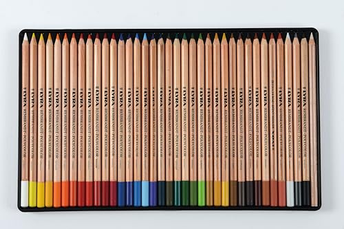 Lyra Rembrandt Polycolor Colored Pencils - 36 Professional Colored Pencils for Artists and Students - Vibrant Smooth Colored Pencils for Drawing Coloring Sketching Portraiture and More - style: 36 Assorted Colors