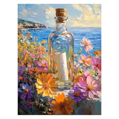 Diamond Art Kits for Adults, Wishing Bottle Diamond Painting, 12x16 Inch - color: 06-Wishing Bottle