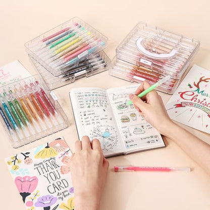 Acrylic Gel Pens for Coloring, 99 PCS Premium Gift Box Set - color: 99 Colors