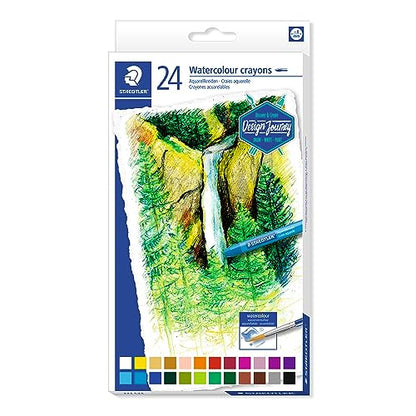 STAEDTLER 223 C24 Design Journey Watercolour Crayons - Assorted Colours (Pack of 24)
