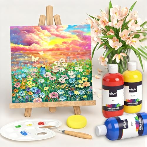 Colorful Basic Acrylic Paint Set, 6 Pack 0.74oz Tubes for DIY Crafts & Art - color: Basic Color