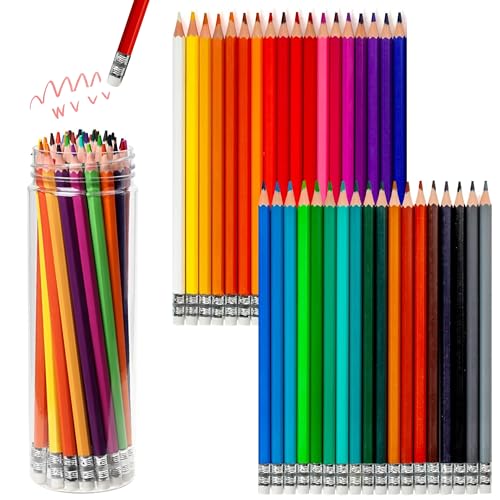 Pre-sharpened Colored Pencils with Erasers, Erasable Color Pencils, Drawing Pencil, Art Pencil for School Supplies, Drawing Supplies (36 Colors) - style: 36 Colors
