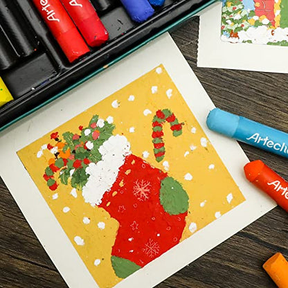 Artecho Oil Pastels Set of 48 Colors (10 x 70 mm)