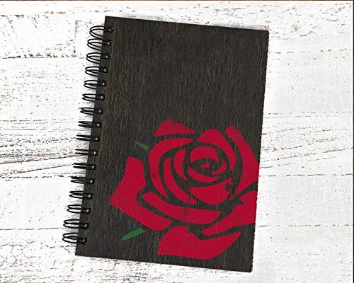 DLY LIFESTYLE Rose Stencil for Painting on Wood, Canvas, Paper, Fabric, Walls and Furniture - Rose Flower Stencil - 6x6 Inches - Reusable DIY Art and Craft Stencils - Floral Stencil - color: Rose 6"x6"