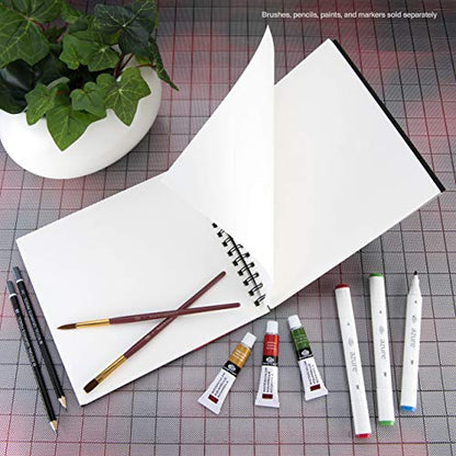 Bee Paper - 8.8"x 8" Bee Creative Mixed Media Journal - size: 8-inch x 8-inch, 50 Sheet Art Journal, style: Mixed Media Art Journal