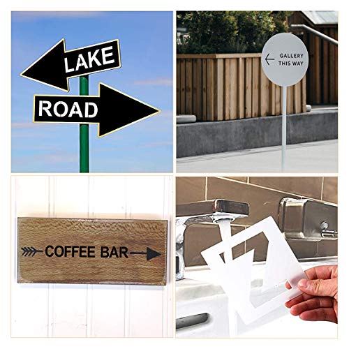 Alphabet Letter and Number Stencils 9 Inch - 40 Pack Large Letters and Numbers Stencil Templates with Signs for Painting on Wood, Reusable Letter Stencils for Chalkboard Signs & Wood Wall Art - size: 9 Inch