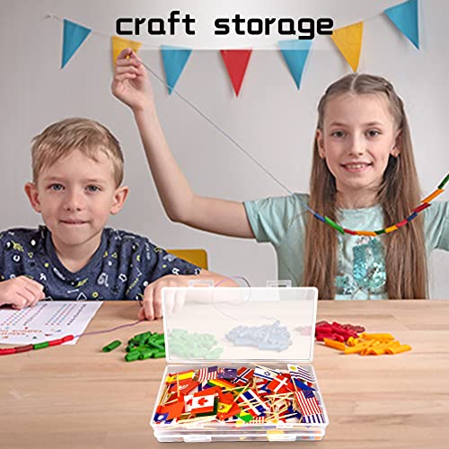 DUOFIRE Small Plastic Box Organizer Box Storage Containers Rectangle 2 Pack - size: Rectangle | 2 Pack