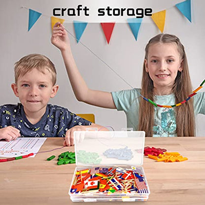 DUOFIRE Small Plastic Box Organizer Box Storage Containers Rectangle 2 Pack - size: Rectangle | 2 Pack