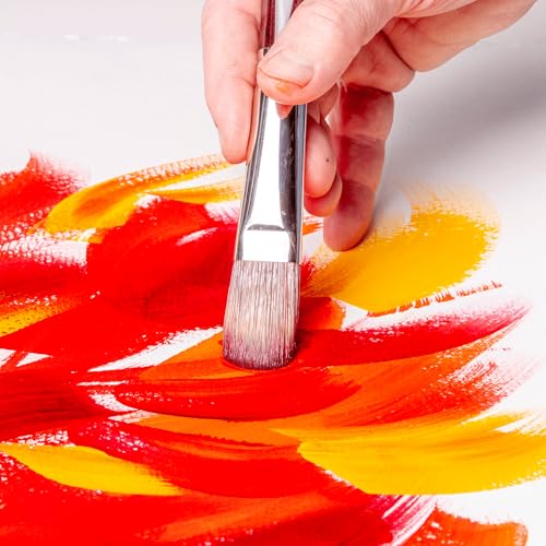 da Vinci Oil & Acrylic Series 5103 Grigio Synthetic Paint Brush Set, Multiple Sizes, 4 Brushes (Series 7195, 7495, 7795) - style: Grigio Oil Starter Set