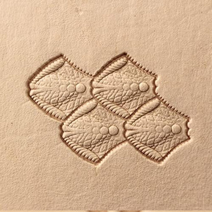 DandS ltd Leather Stamp Tool, Dragon Scale,Professional Steel Craft Tool for Leatherworking, Embossing, Carving & Stamping Leather Projects, Belts Wallets & DIY Projects Compatible with Mallet #476B4 - color: Dragon Scale 0.51" x 0.51"
