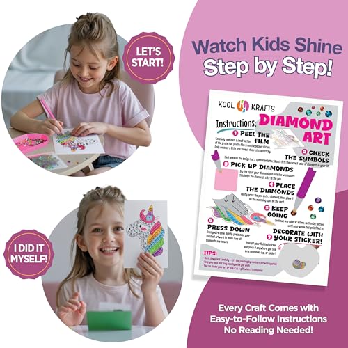 20 Arts & Crafts Kit for Girls – The Surprise Craft Box, All-Inclusive DIY Craft Set with 20 Fun Projects, Individually Packaged, Easy Step-by-Step Instructions, Creative Activity Gift for Kids