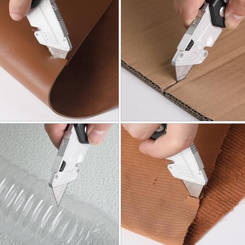 Bates- Utility Knife Blades, Serrated Edge, 60 Pack, Silver, Carbon Steel, Replacement Blade for Box Cutters - color: Silver With Serrated Edge, size: 60 Pack