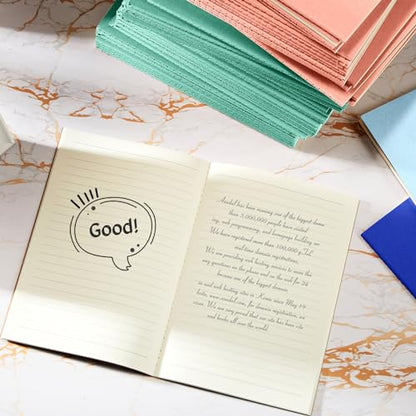 Mimorou 100 Pcs A5 Journals Notebooks Bulk,Bright Color,Lined - color: Bright Color, style: Lined