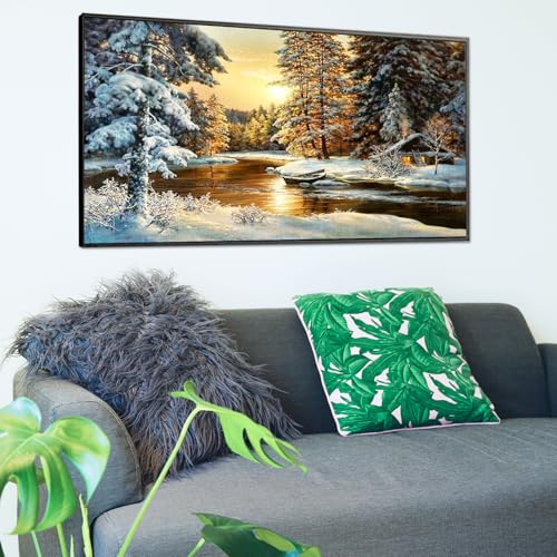 YALKIN 5D Diamond Painting Kits for Adults, Four Seasons Diamond Art Kits Full Drill Diamond Painting Kit for Adult Beginners, DIY Crystal Picture Art for Home Wall Decor 40x70cm/15.7x27.6in