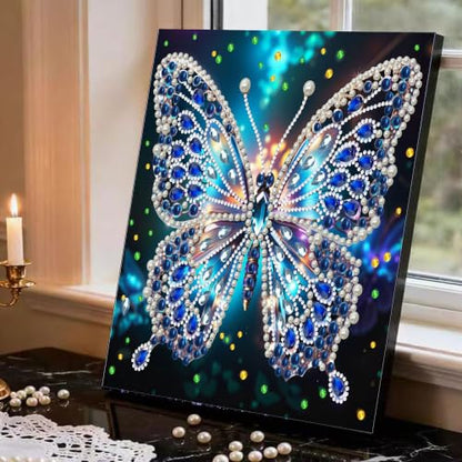 2 Pack Butterfly Diamond Art Pearl Painting Kits for Adults (12×12 inch) - color: WYZ184+WYZ185
