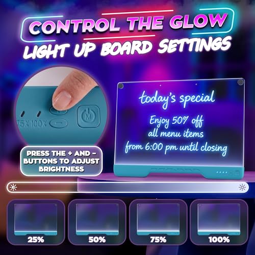 16" LED Drawing Board Rechargeable; 10 Tracing Sheets; Blue | 7 Colors, Adjustable Brightness; Acrylic Light Board for Tracing with Stand, Classroom Art Kit; Birthday Gift Idea - color: Blue