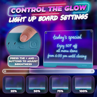 16" LED Drawing Board Rechargeable; 10 Tracing Sheets; Blue | 7 Colors, Adjustable Brightness; Acrylic Light Board for Tracing with Stand, Classroom Art Kit; Birthday Gift Idea - color: Blue