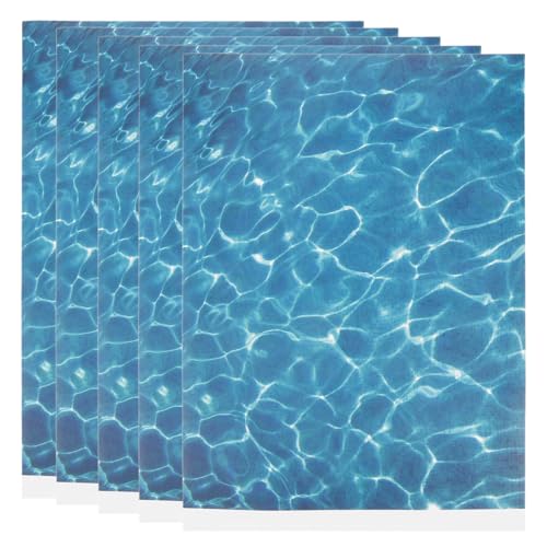 Baluue Artificial River Tile Sheet 5 Sheets Water Diorama Sheets for Sand Table Model Fake Water Texture Paper for Stream Model Mini Landscape DIY Display 11.61 X 8.26 in