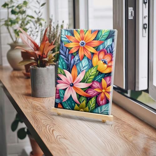JOOZ Flowers Paint by Numbers Kit for Adults with Frame, 8x12Inch - color: Flowers 083