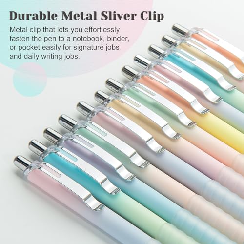 Aisibeiger Gel Pens Fine Point 0.7mm Black Ink Gel Pen Retractable Cute Pens for Smooth Writing School Office Supplies, Pack of 18 - color: 18-count