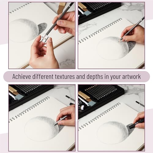 Mr. Pen- Drawing Sketching Pencil Set, 25 pcs, Graphite Pencils (10B-6H) - size: 25 pcs