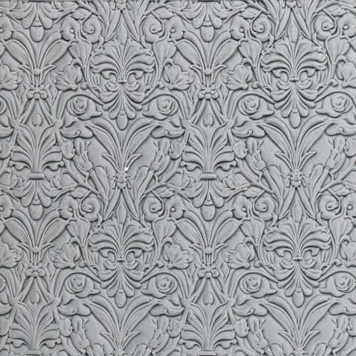 Baroque Flowers Clay Texture Roller 2" for Polymer Clay - color: Baroque Flowers Roller, size: 2 inch