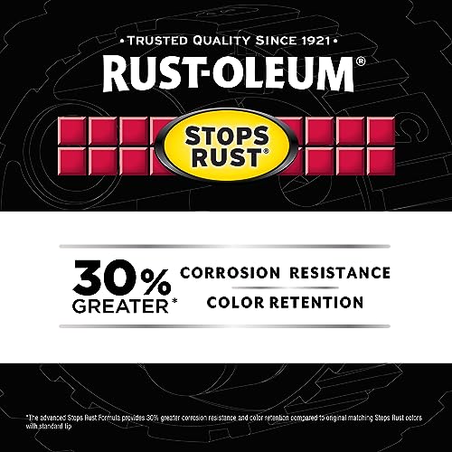 Rust-Oleum Stops Rust Custom 5-in-1 Spray Paint, Satin Black - color: Satin Black, size: 12 Ounce (Pack of 1)