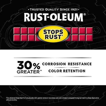 Rust-Oleum Stops Rust Custom 5-in-1 Spray Paint, Satin Black - color: Satin Black, size: 12 Ounce (Pack of 1)