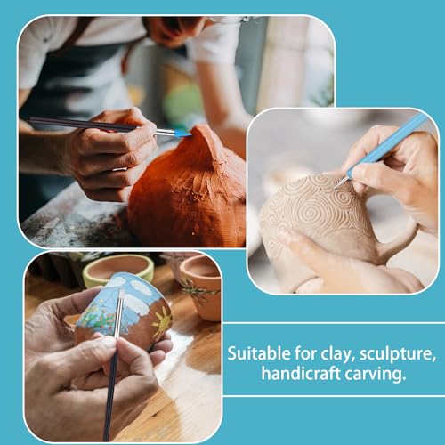 Silicone Sculpting Tools, Pottery Tools, Clay Tools, Clay Sculpting Tools | Clay Tools Sculpting with 15 PCS Modeling Dotting Tool, Embossing Tool for Modeling, Nail, Painting - color: Color A