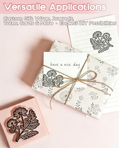 9 Pack Rubber Linoleum Blocks for Printmaking: 2"x2" Square Pink Rubber Stamp Carving Blocks - Soft Linoleum Material for DIY Craft Projects & Handmade Stamps
