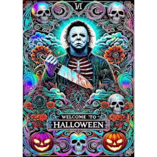 VeGuude Halloween Diamond Art Kits for Adults Home Wall Decor Gift 12x16 in - color: DP04284