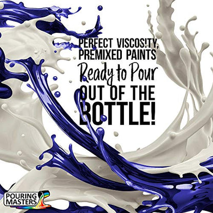 Pouring Masters Ultramarine Blue Ready to Pour Acrylic Pouring Paint - Premium 64-Ounce Pre-Mixed Fluid Acrylic Paint - Fluid Art Supplies for Canvas, Wood, Paper, Tile & Rocks