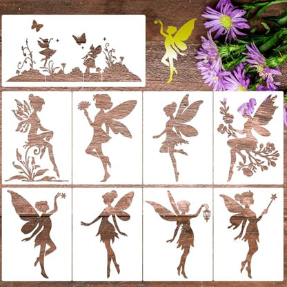 Fairy Stencils for Painting Fairy Stencils for Crafts Reusable - style: Fairy