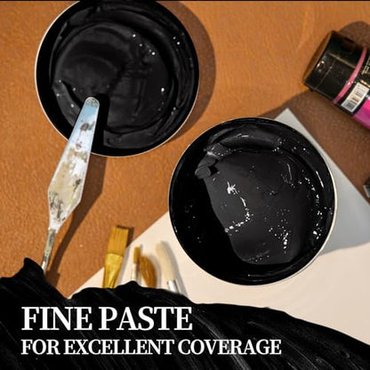 Falling in Art 16.9 Oz Black Gesso Primer for Acrylic &Oil Painting | Non-Toxic Canvas Primer Surface Prep Medium, Mixable Black Gesso Primer for Canvas, Wood, Paper, Plastic - color: Black