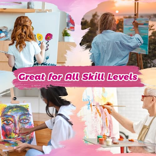 10 Pack 12"x16" Canvas Panels 100% Cotton for Acrylics & Oils | Gesso Triple Primed, Acid-Free & Non-Toxic, Art Painting Supplies for Gifts, Canvas Boards Ideal for Kids, Adults & Artists - size: 12x16" - 10Pack