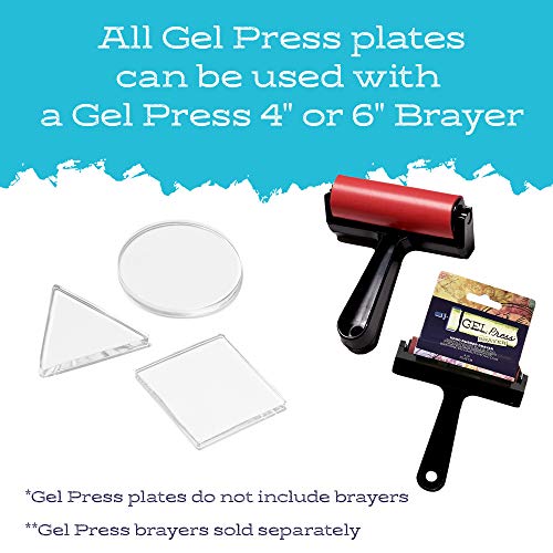 Gel Press Petites Monoprinting Gelli Plates - 10812-CIR - size: Circle, Triangle, Square