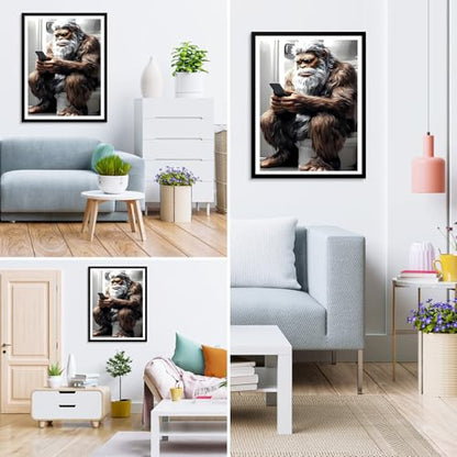 MXJSUA DIY Diamond Painting Kits for Adults, Bigfoot Diamond Gem Art Painting for Beginners, Diamond Picture with Full Round Drill Dots Craft Set, 12x16 Inch - color: Animals-10