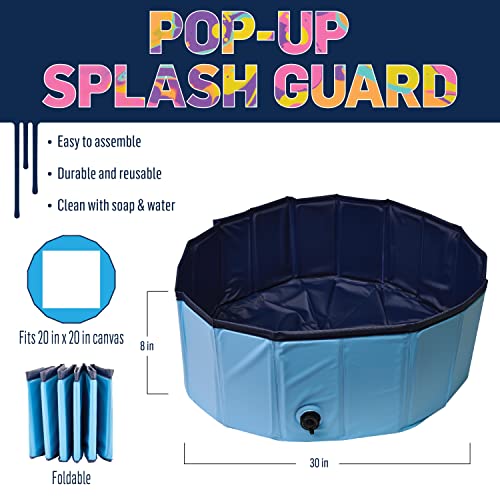 FolkArt Drizzle Pop-Up Splash Guard, Durable Tool for DIY Paint Pouring Arts and Crafts Projects, 50824 - style: Splash Guard