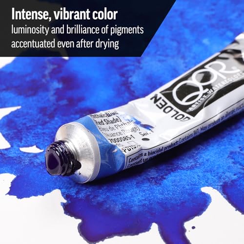 GOLDEN QoR Artist Watercolors, Cadmium Red Light, 11 ml Tube, Professional Watercolor Paint, Semi-Opaque - color: Cadmium Red Light