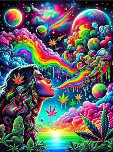 askkqtx Starry Rainbow Diamond Art Kits for Adults Beginners 12X16 Inch | Starry Sky Diamond Painting Kits, DIY 5D Round Full Drill Crystal Rhinestone Gem Art Craft Kits for Home Wall Decor - color: G7452