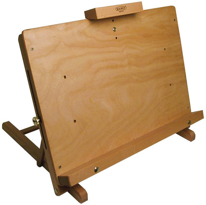 Mabef M/34 Table Easel, Oiled Beech-Wood Tabletop Easel Adjustable Canvas Angle from Vertical to Horizontal Max Load 5 kg/Canvas Height Up to 54 cm – Made in Italy - style: Lectern