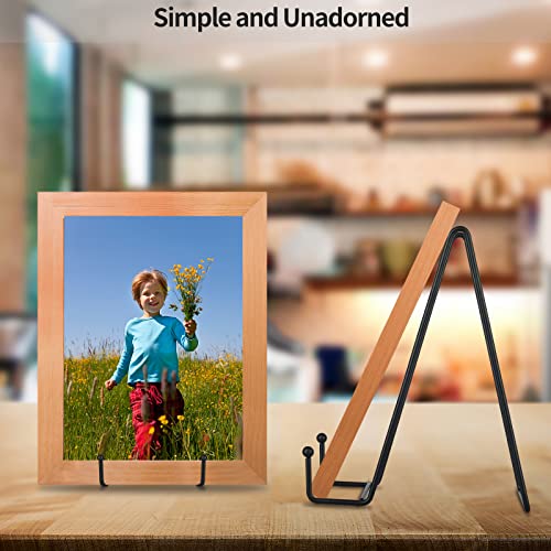 IBosins 5-Pack 8-Inch Plate Holder Display Stands Black Metal Frame Stand | Large Stand for Picture, Book, Photo, Easel, Creation, Collectibles - color: Black, size: 8 Inch