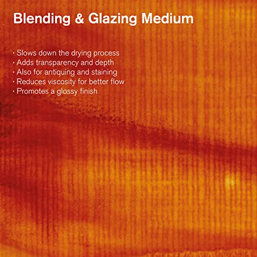 Winsor & Newton Blending & Glazing Medium, 75ml (2.5-oz) Bottle | Improves Transparency & Depth, Dries to Durable Gloss Finish, Ideal for Blending, Stroke Work, Antiquing, Staining - color: Blending & Glazing Medium, style: 2.5-oz Bottle