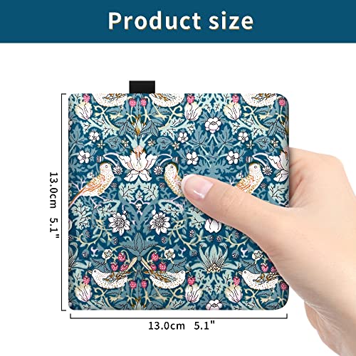 5x5" Watercolor Sketchbook,Mixed Media Pad,Travel Portable Drawing Journal | 140LB/300gsm 20Sheets/40Pages Watercolor Paper,Cold Press,Cloth Fabric Hardcover,Sewing Binding,Lay-Flat.Bird - color: 300gsm-Bird